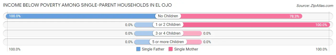 Income Below Poverty Among Single-Parent Households in El Ojo