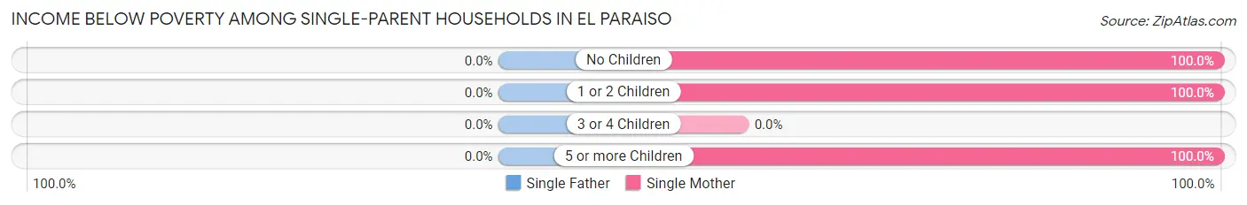Income Below Poverty Among Single-Parent Households in El Paraiso