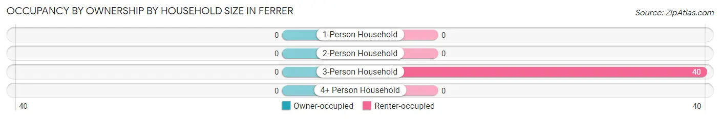 Occupancy by Ownership by Household Size in Ferrer