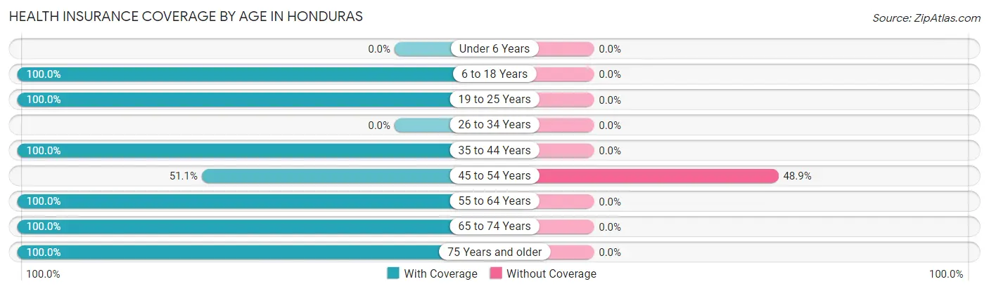 Health Insurance Coverage by Age in Honduras
