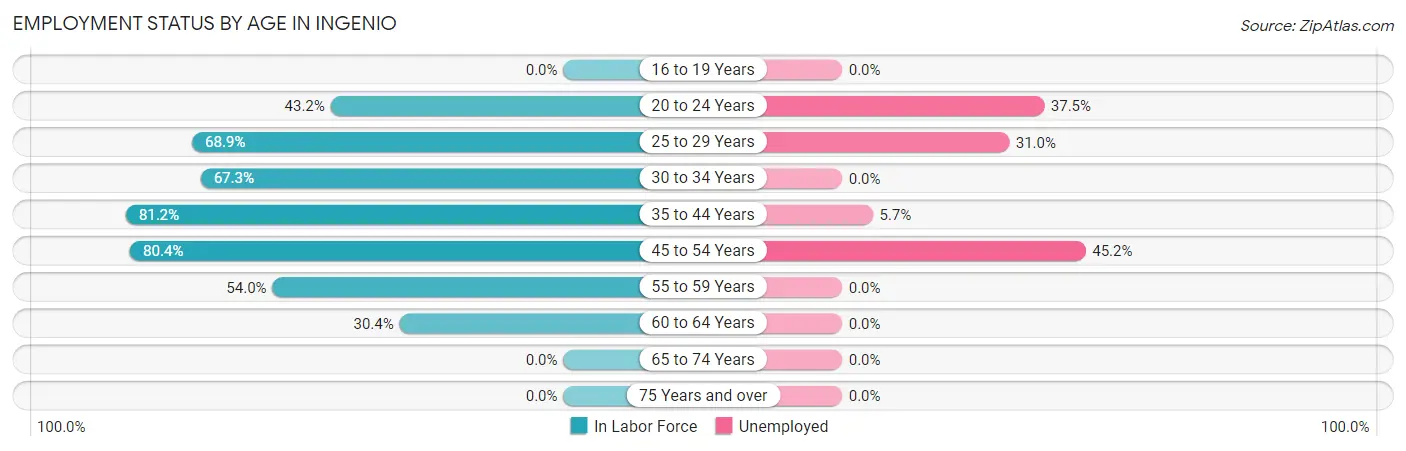 Employment Status by Age in Ingenio