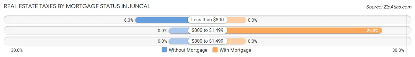 Real Estate Taxes by Mortgage Status in Juncal