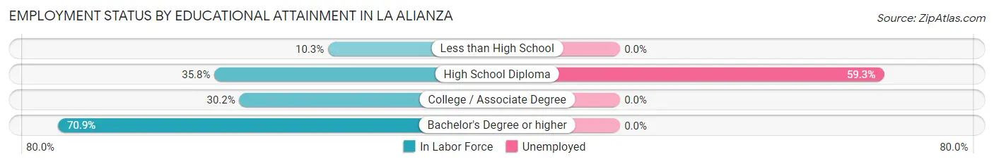 Employment Status by Educational Attainment in La Alianza