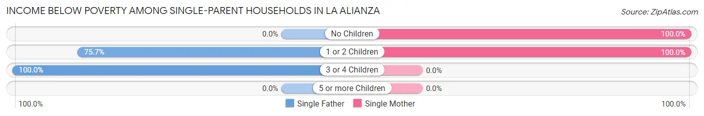 Income Below Poverty Among Single-Parent Households in La Alianza