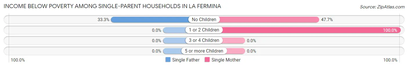 Income Below Poverty Among Single-Parent Households in La Fermina