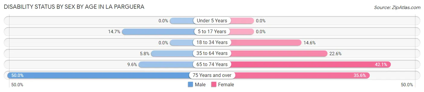 Disability Status by Sex by Age in La Parguera