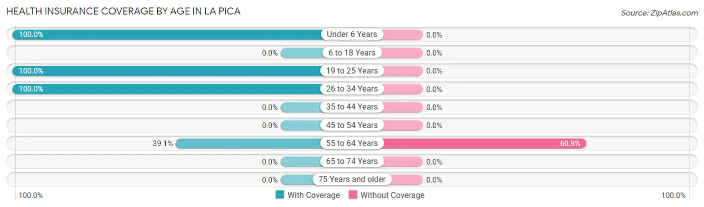 Health Insurance Coverage by Age in La Pica