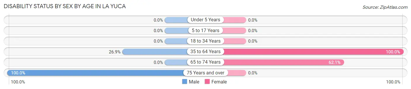 Disability Status by Sex by Age in La Yuca