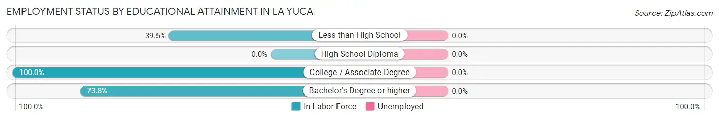 Employment Status by Educational Attainment in La Yuca