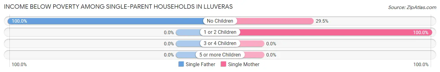 Income Below Poverty Among Single-Parent Households in Lluveras