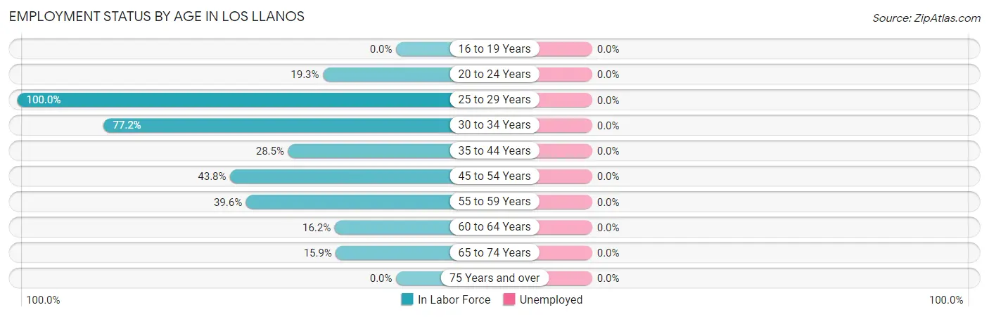 Employment Status by Age in Los Llanos