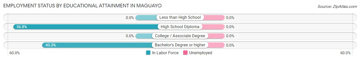 Employment Status by Educational Attainment in Maguayo