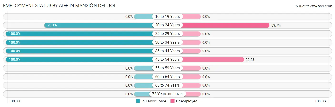 Employment Status by Age in Mansión del Sol