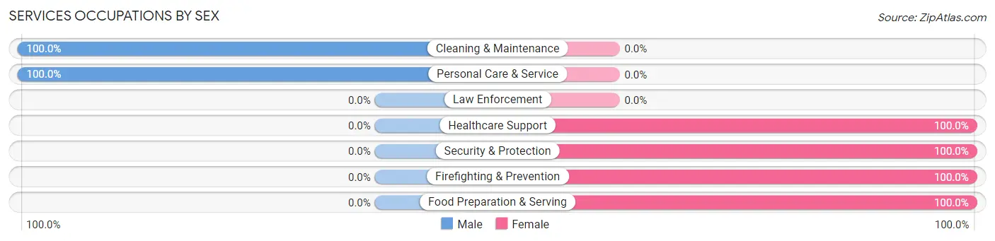 Services Occupations by Sex in Martorell