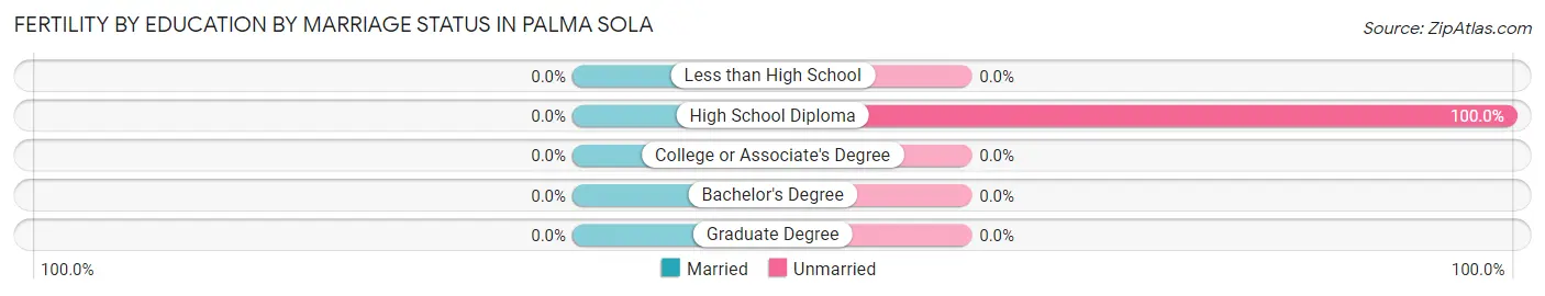 Female Fertility by Education by Marriage Status in Palma Sola