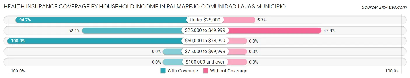 Health Insurance Coverage by Household Income in Palmarejo comunidad Lajas Municipio