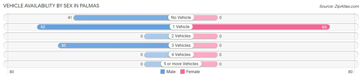 Vehicle Availability by Sex in Palmas