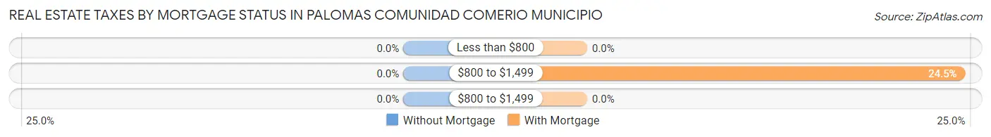 Real Estate Taxes by Mortgage Status in Palomas comunidad Comerio Municipio