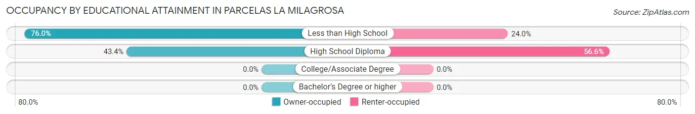 Occupancy by Educational Attainment in Parcelas La Milagrosa