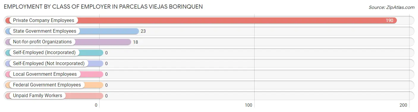 Employment by Class of Employer in Parcelas Viejas Borinquen