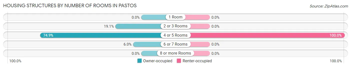 Housing Structures by Number of Rooms in Pastos