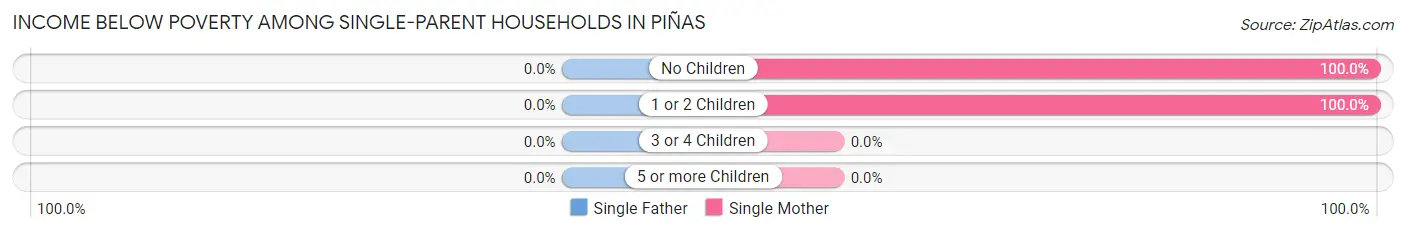 Income Below Poverty Among Single-Parent Households in Piñas