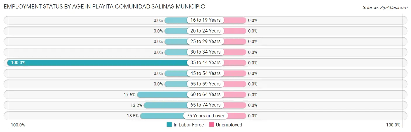 Employment Status by Age in Playita comunidad Salinas Municipio
