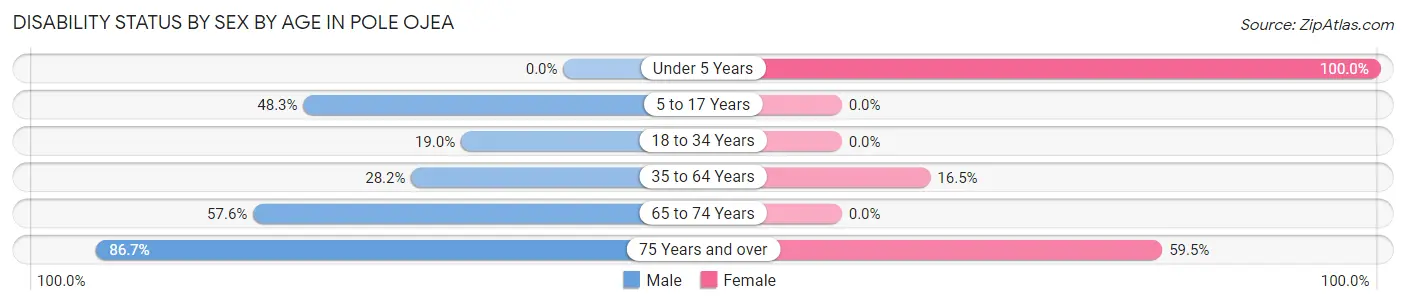 Disability Status by Sex by Age in Pole Ojea
