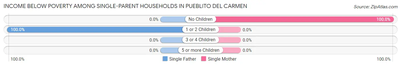 Income Below Poverty Among Single-Parent Households in Pueblito del Carmen