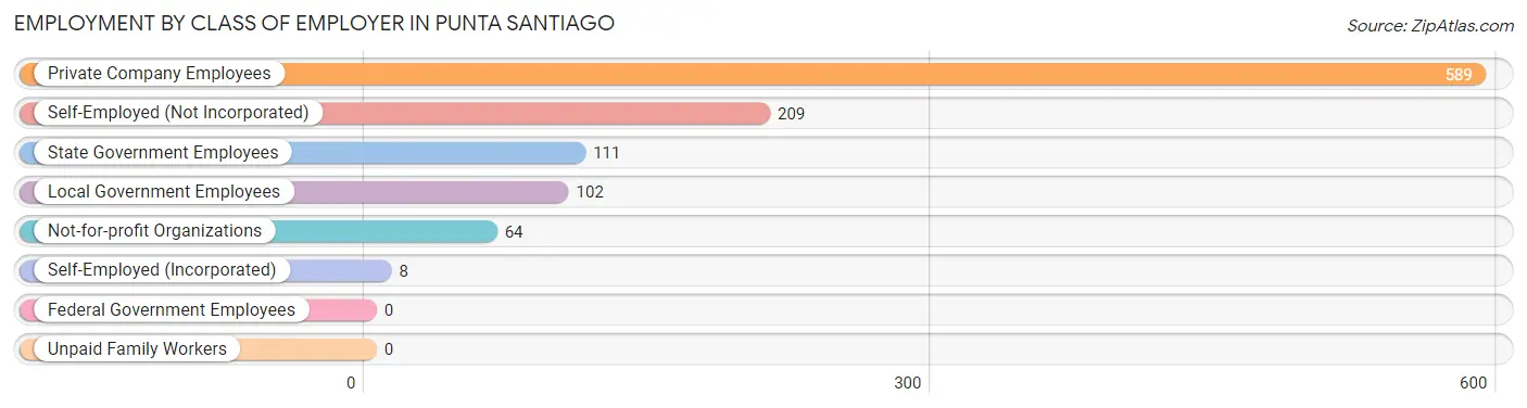 Employment by Class of Employer in Punta Santiago