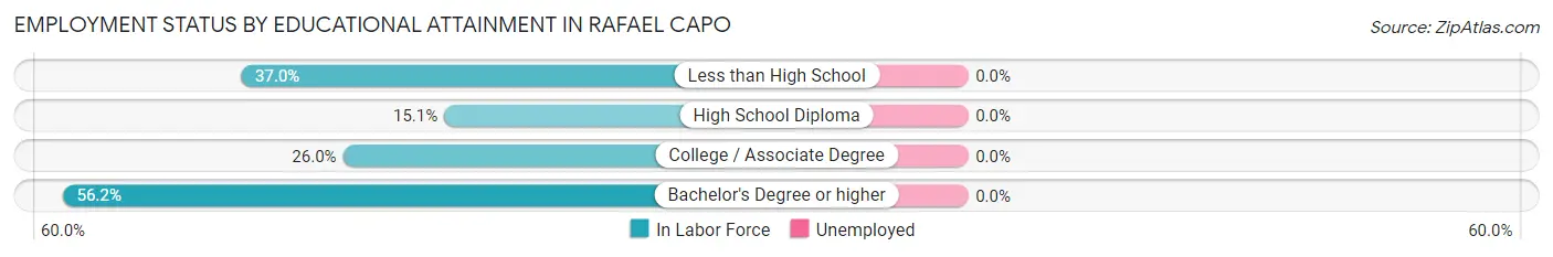 Employment Status by Educational Attainment in Rafael Capo