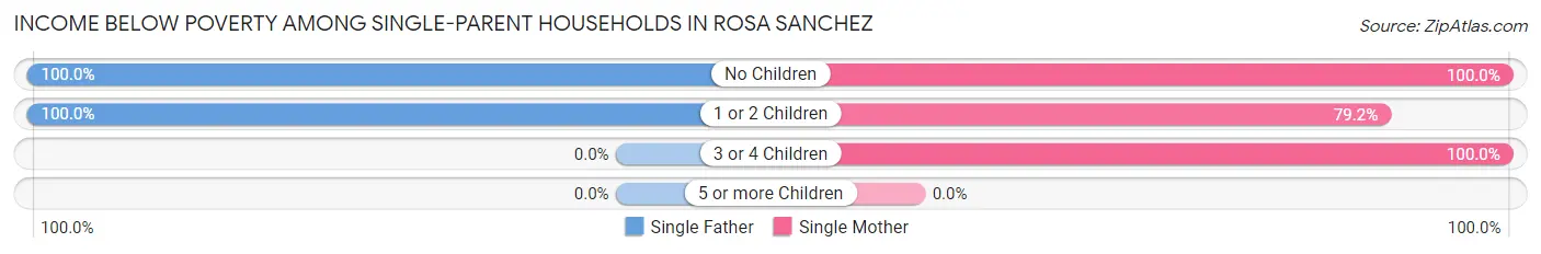 Income Below Poverty Among Single-Parent Households in Rosa Sanchez
