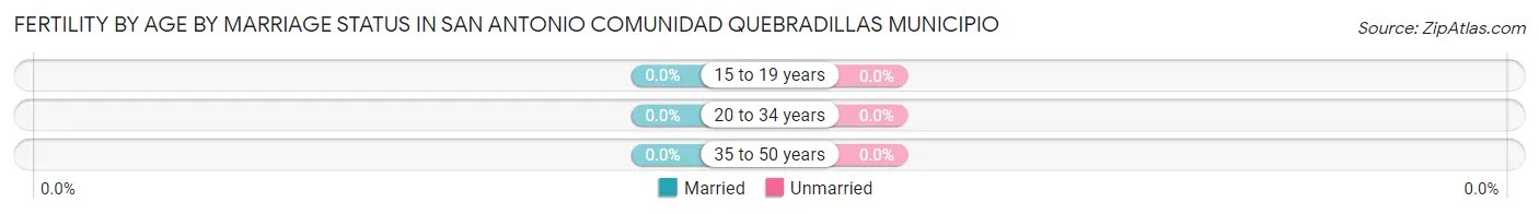Female Fertility by Age by Marriage Status in San Antonio comunidad Quebradillas Municipio