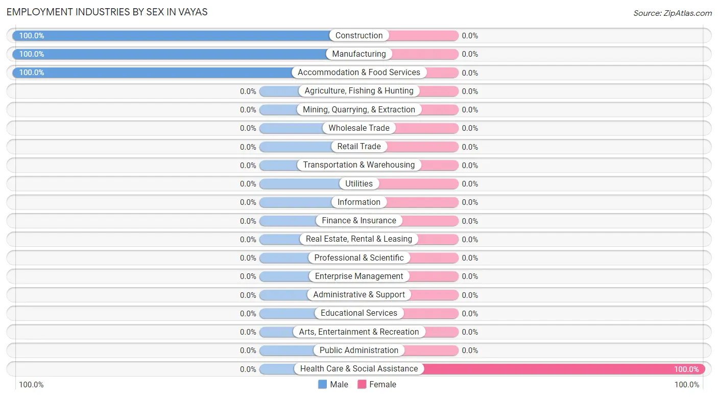 Employment Industries by Sex in Vayas