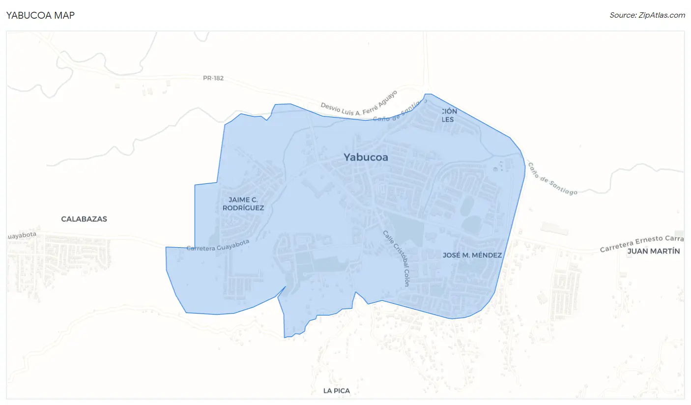 Yabucoa Map