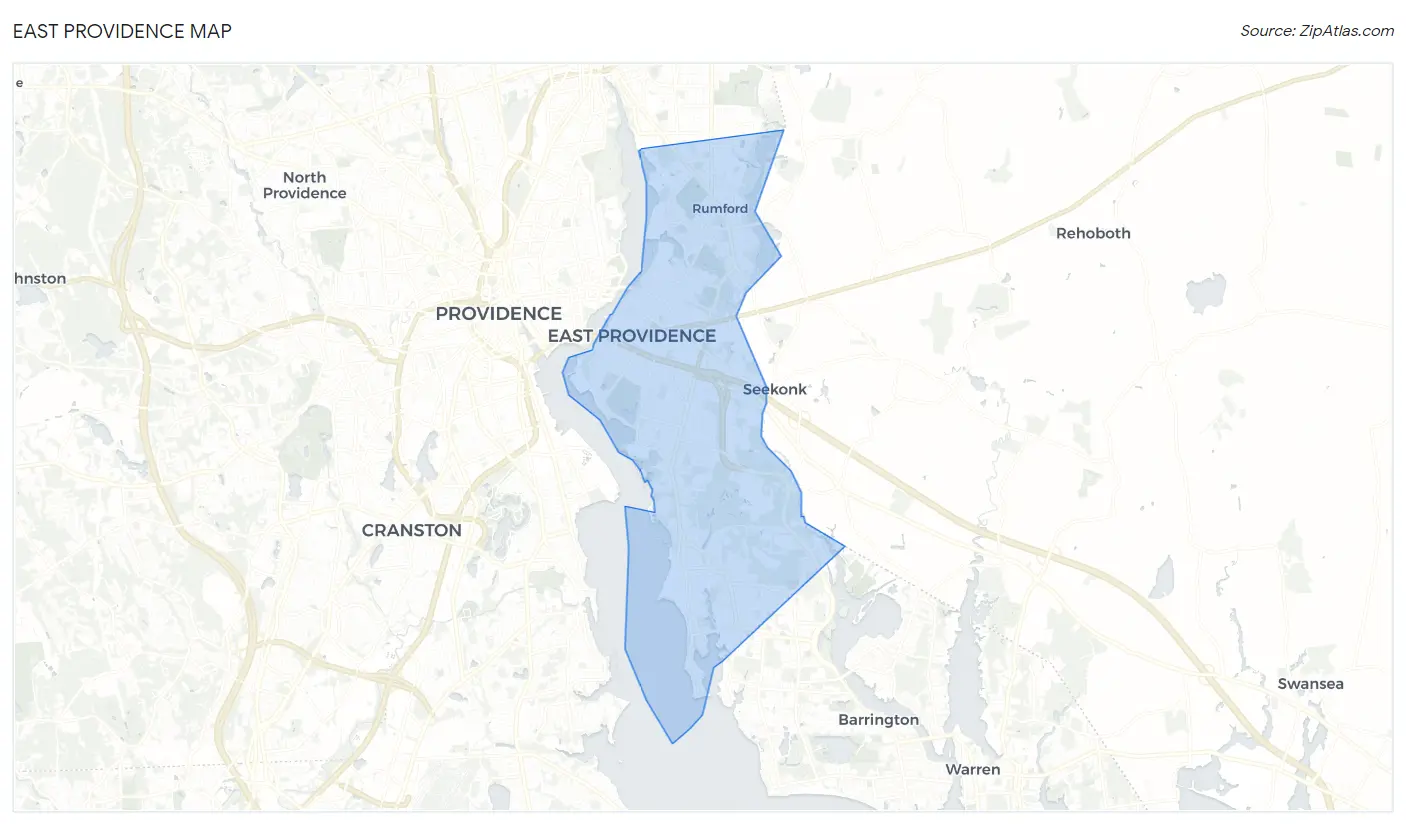 East Providence Map