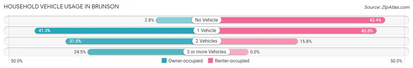 Household Vehicle Usage in Brunson