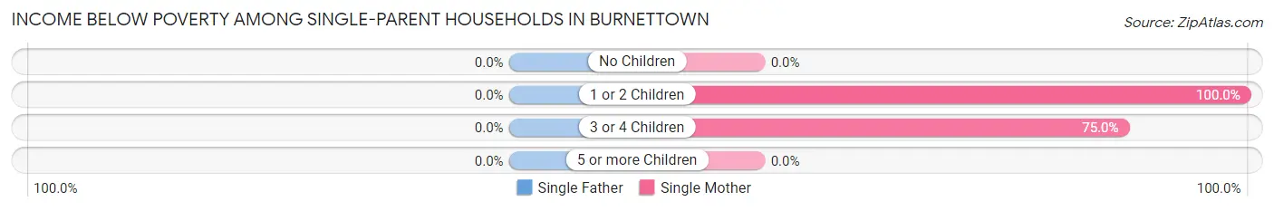 Income Below Poverty Among Single-Parent Households in Burnettown