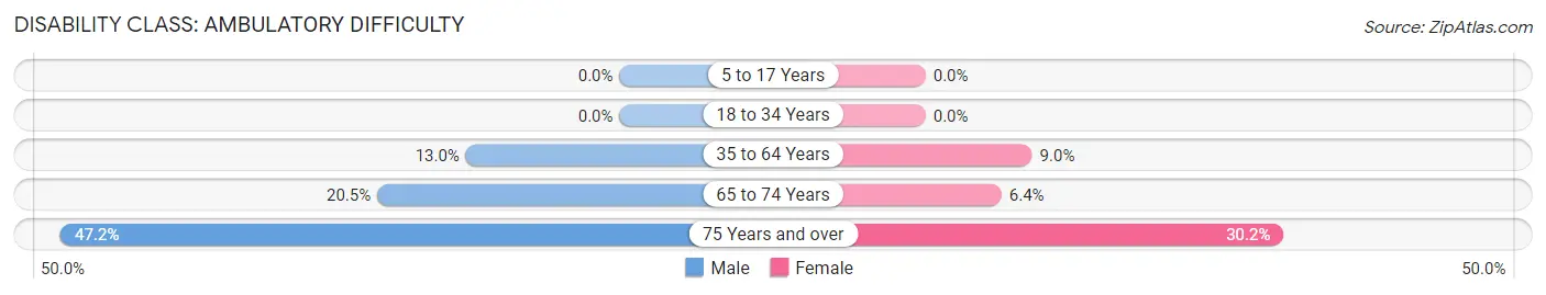 Disability in Camden: <span>Ambulatory Difficulty</span>