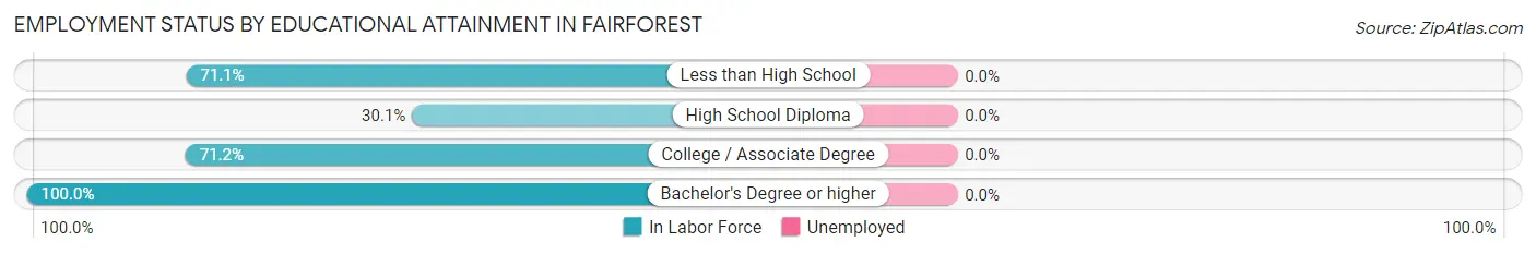 Employment Status by Educational Attainment in Fairforest