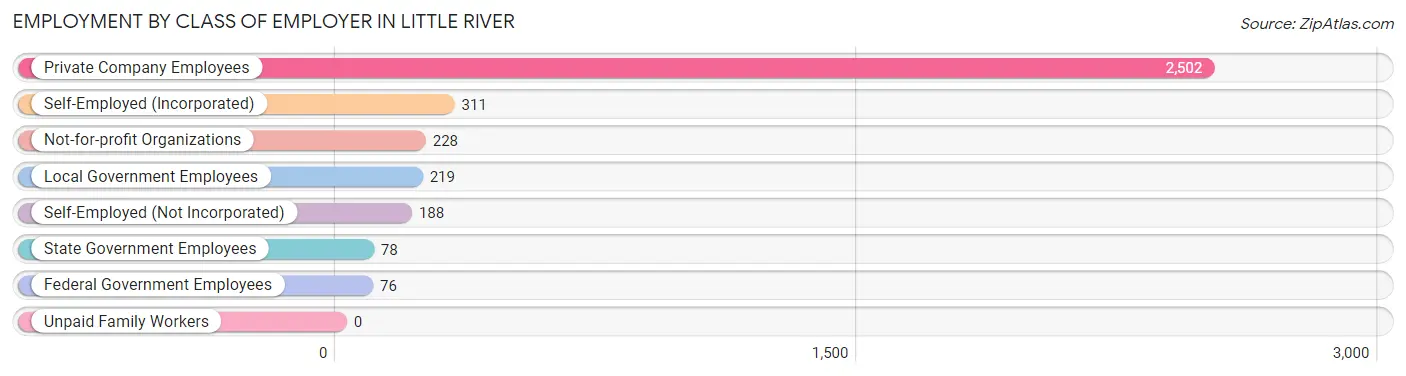 Employment by Class of Employer in Little River