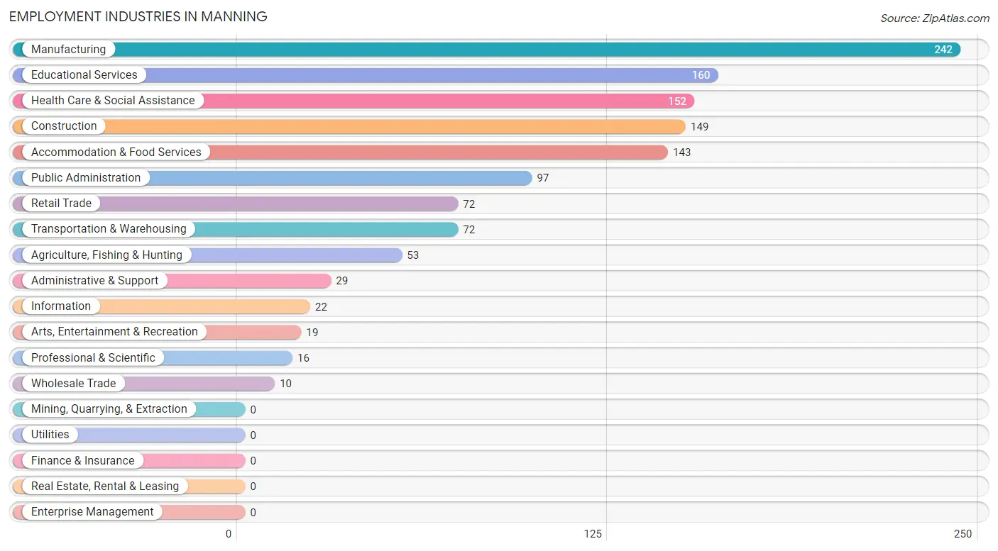 Employment Industries in Manning