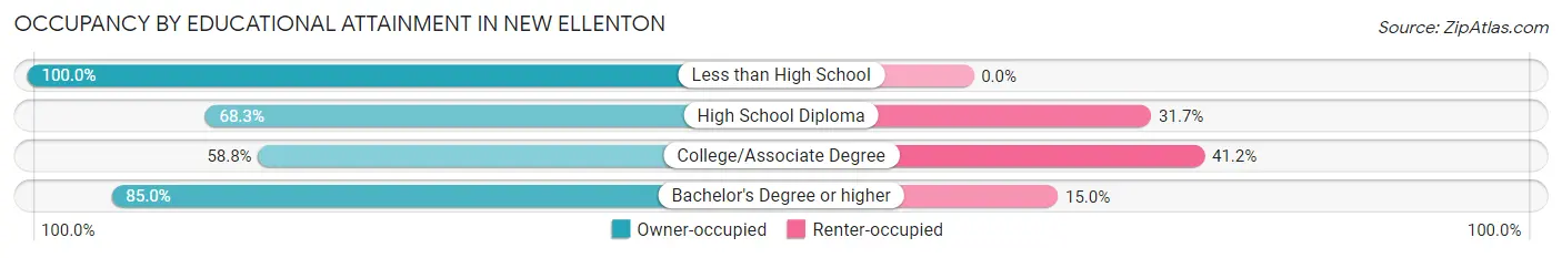 Occupancy by Educational Attainment in New Ellenton