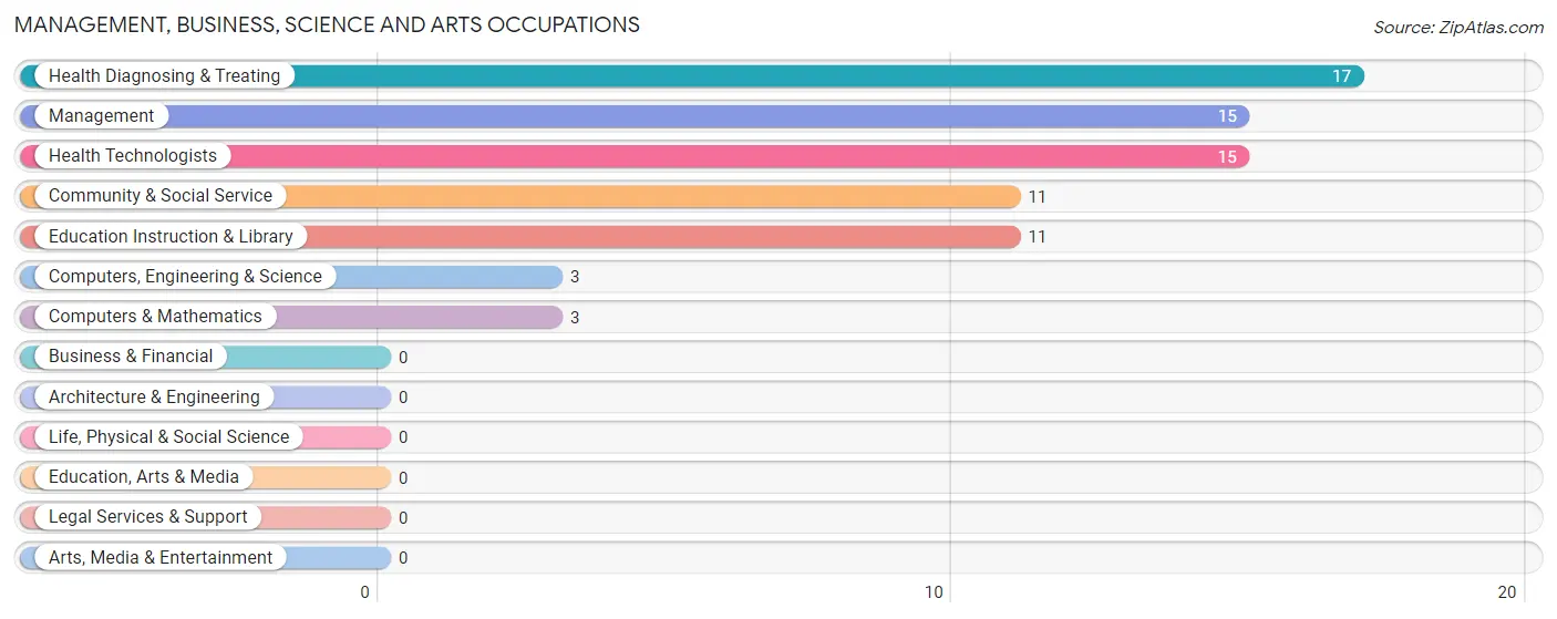 Management, Business, Science and Arts Occupations in Olanta