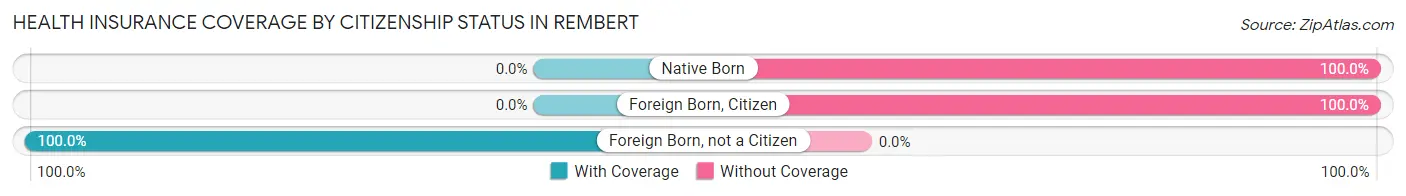Health Insurance Coverage by Citizenship Status in Rembert