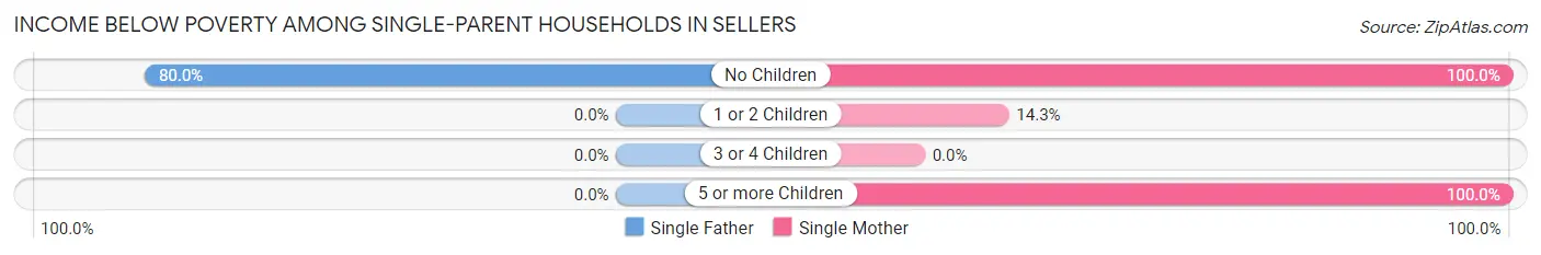 Income Below Poverty Among Single-Parent Households in Sellers