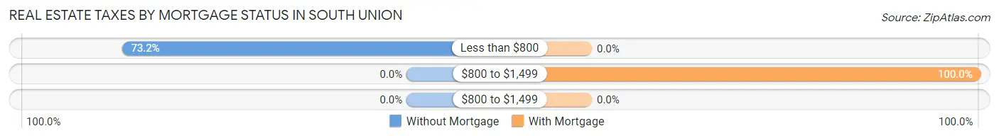 Real Estate Taxes by Mortgage Status in South Union