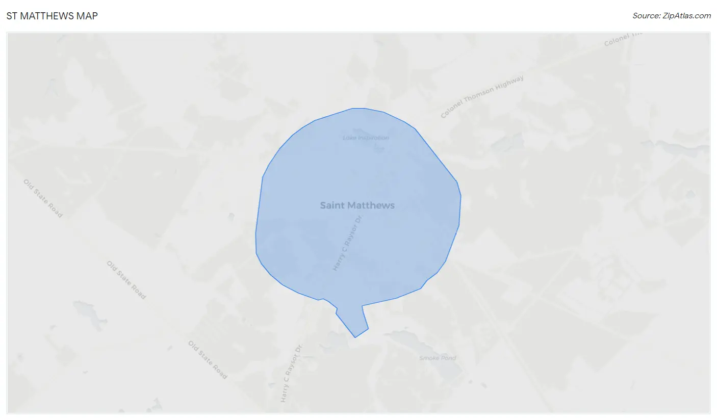 St Matthews Map