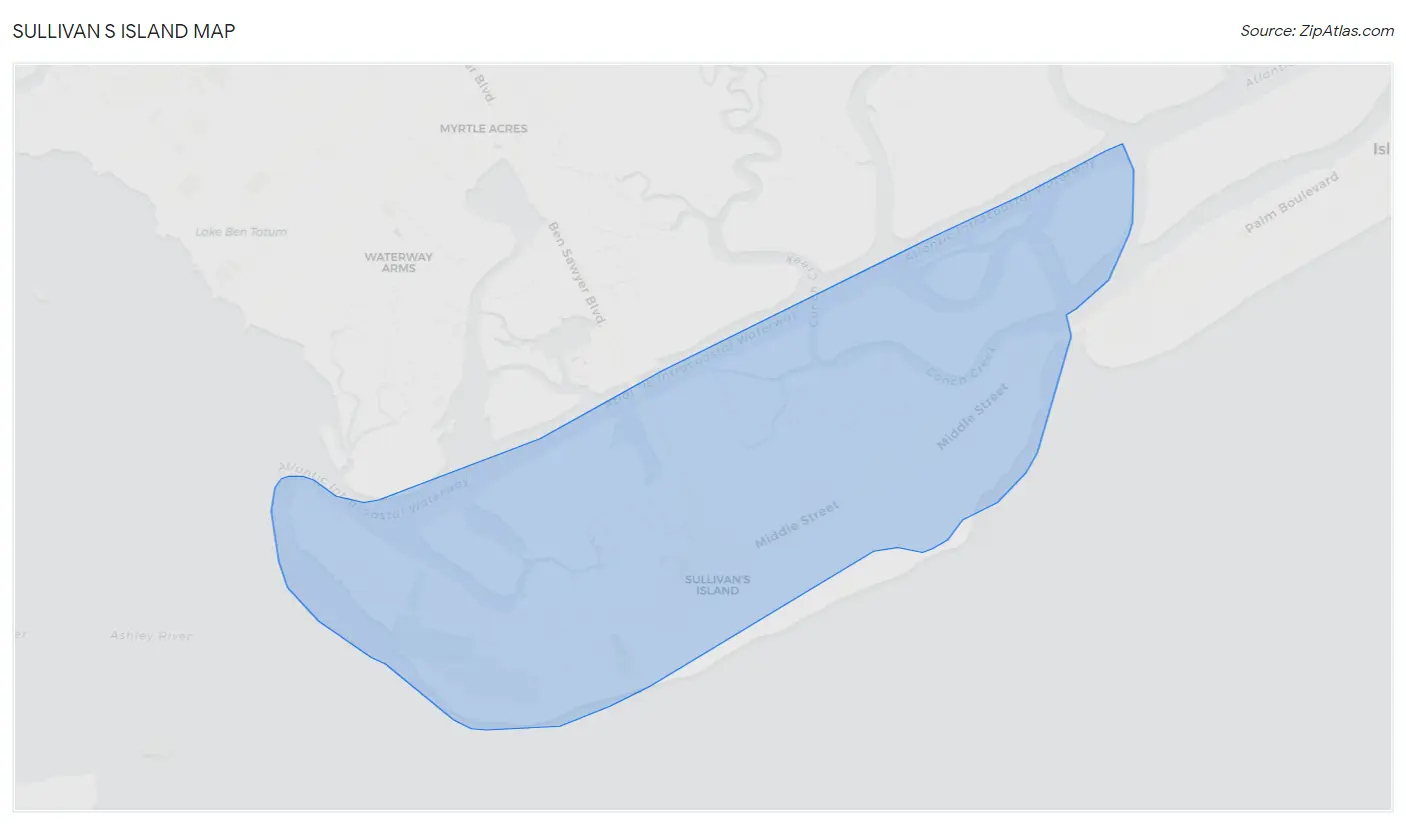 Sullivan s Island Map