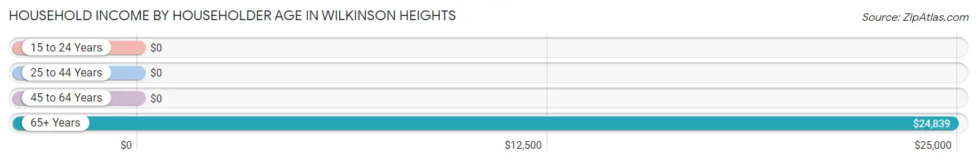 Household Income by Householder Age in Wilkinson Heights